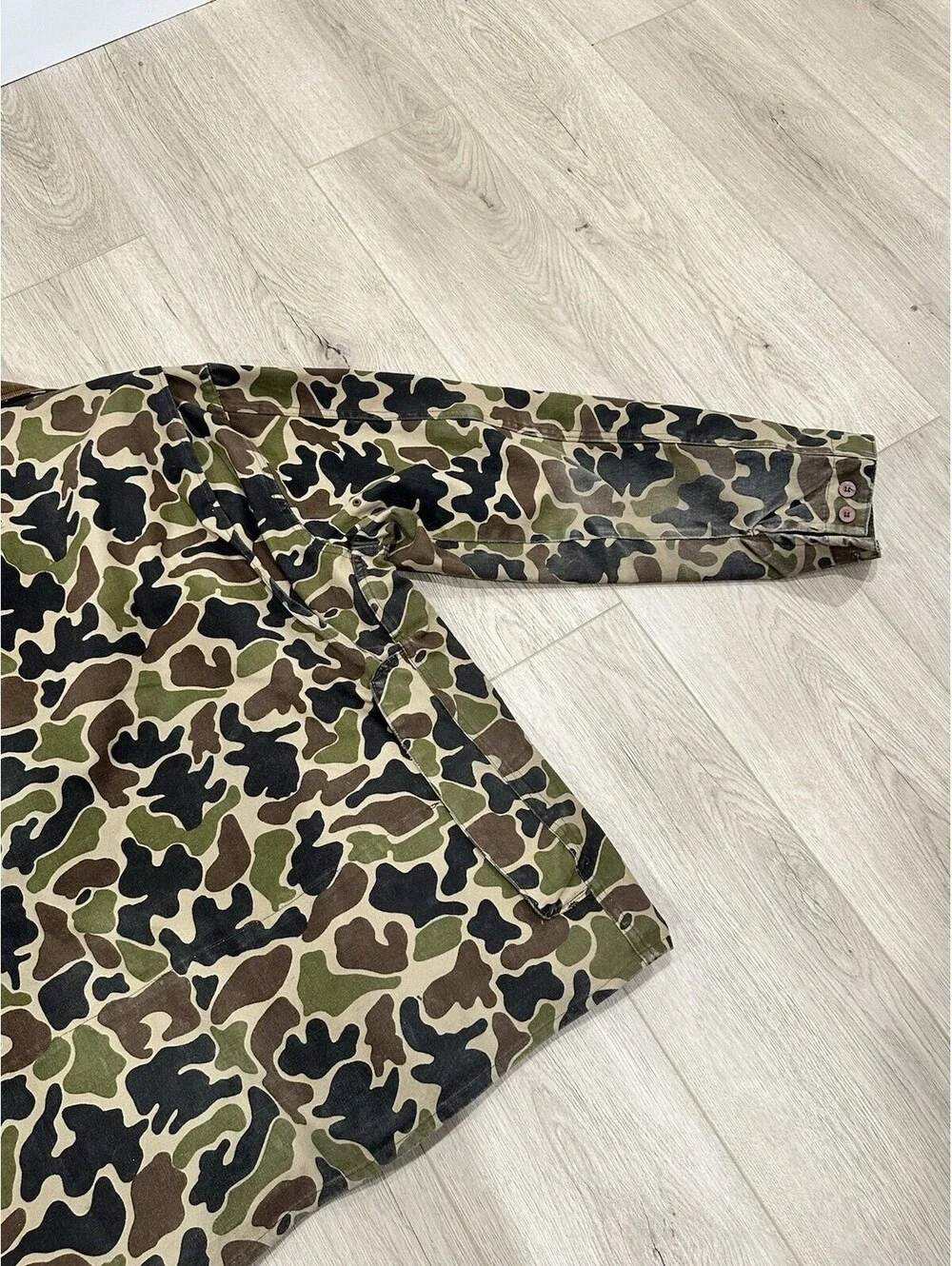 Vintage Red Head Bone Dry Jacket Mens Frog Camo Hunting Duck Field Coat Lined